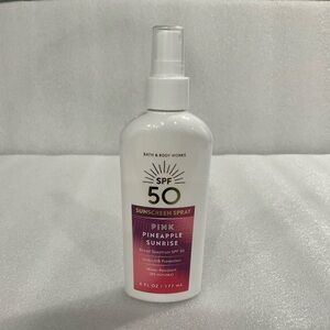 Bath and Body Works SPF 50 Pink Pineapple Sunrise Sunscreen Spray